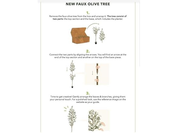 Nearly Natural 82" Olive Artificial Tree