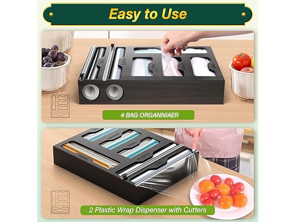 Black Bag and Plastic Organizer