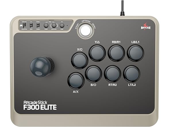アダプタ付きMayflash アーケードスティック F300 Elite Mayflash F300 Elite Arcade Stick for PS4 / PS3 / Xbox One