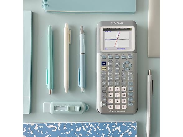 TI-84 Plus CE Graphing Calculator Texas Instruments, Fractal Frost (Open Box)