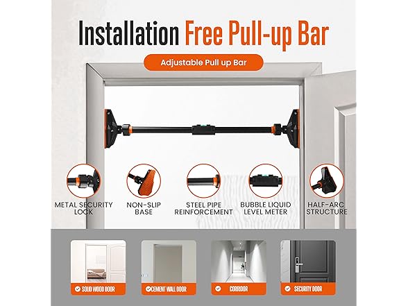 SQUATZ Adjustable Pull-Up Bar