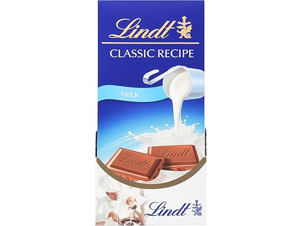 Lindt Classic Recipe Milk Choc Bar 12pk