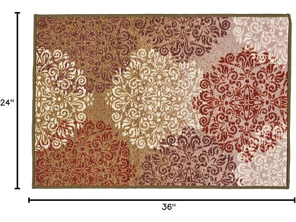 Superior 2'x3' Traditional Floral Geometric Indoor Rug