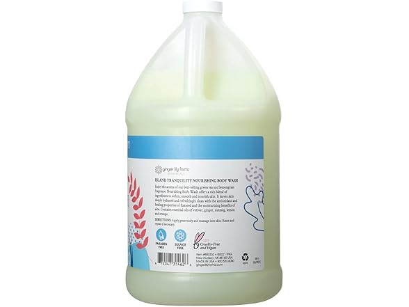 Ginger Lily Farms Botanicals Body Wash, Island Tranquility