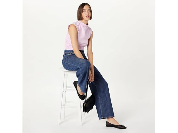 The Drop Alba Wide-Leg Relaxed Denim