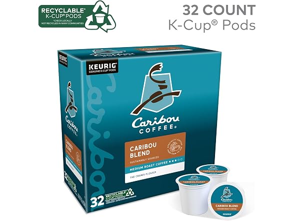 32ct Caribou Coffee Caribou Blend, Keurig Single