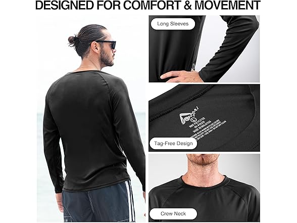 Kanu Men's Black Rashguard (S)