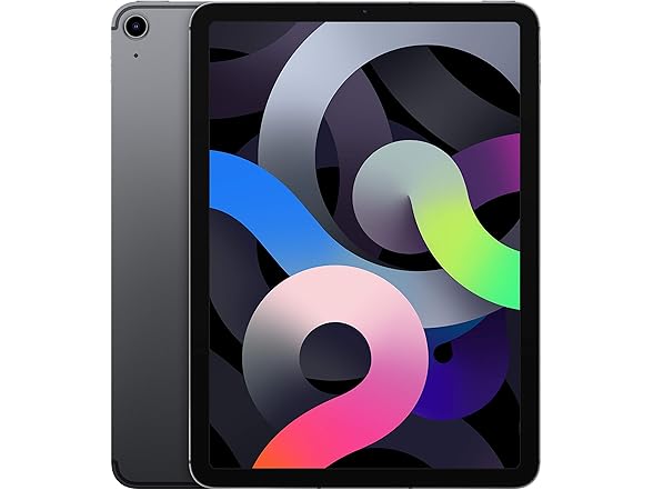 Apple iPad Air (10.9-inch, Wi-Fi + Cellular, 64GB) - Space Gray (Latest Model, 4th Generation) (Renewed) (Open Box)
