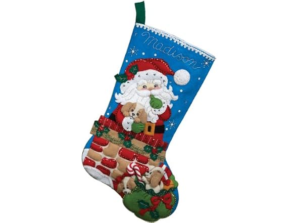 Bucilla 86280 Santa's Secret Stocking Felt