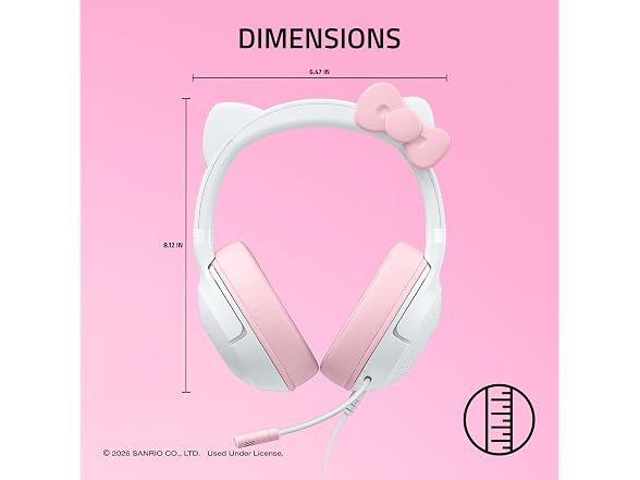 Razer Kraken Kitty V2 USB Wired Headset Hello Kitty Edition