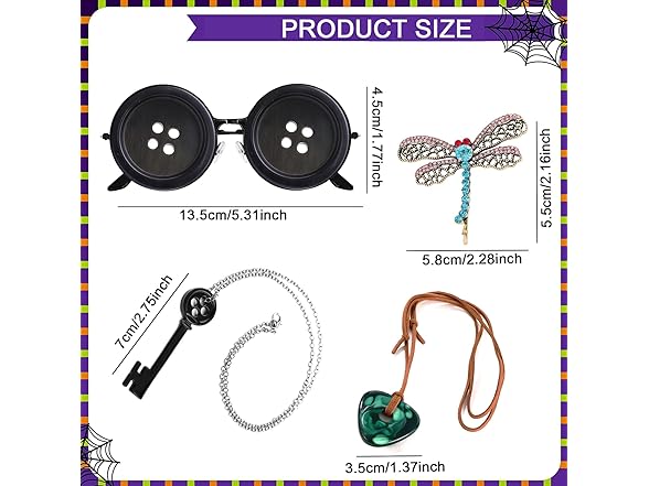 YONEEKSS 6PCS Costume Accessory Sets