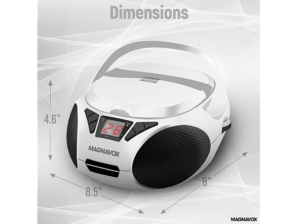 Magnavox Portable Top Loading CD Boombox