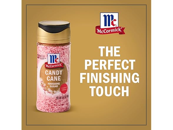 McCormick Finishing Sugar, Candy Cane, Limited Edition