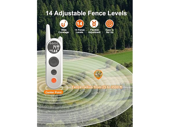 MIMOFPET Wireless Dog Fence for 2 Dogs