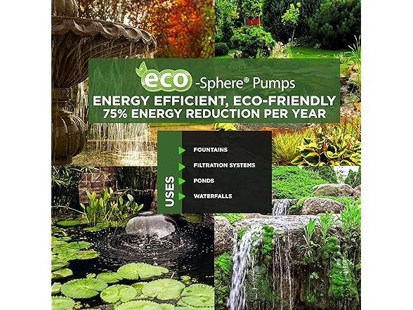 Alpine 4100GPH Pond Pump, 33 ft Cord