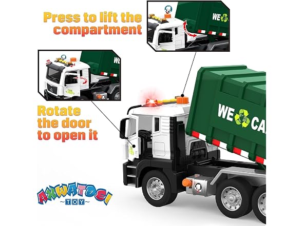 AXWATDEI Garbage Truck Toy