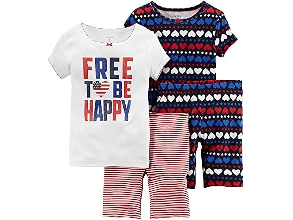 Carter's 4-Piece Snug Fit Cotton PJs,