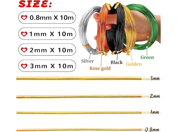 18 Gauge Aluminum Wire, 1mm Bendable Metal