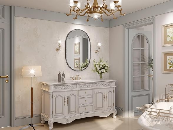 JIINGYO JIINGYO Oval Mirror for Wall,