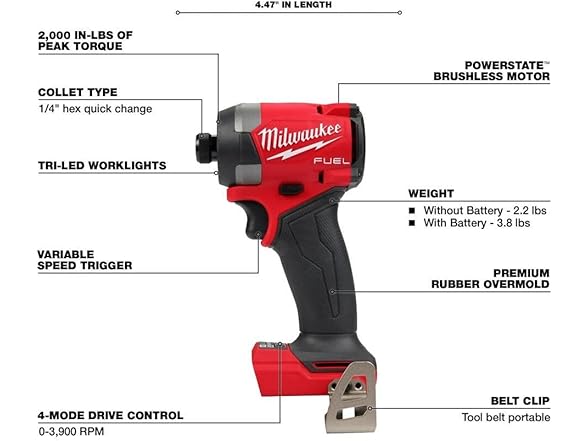 Milwaukee M18 FUEL 18V 7 Tool Brushless Combo Kit