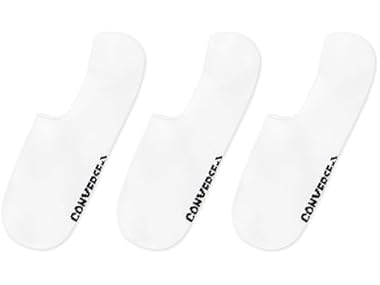 $6 Converse No-Show Sock White 3-Pack dealfomo