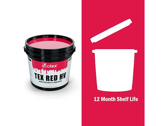 Ecotex Tex Red HV Emulsion (Quart 32oz.) - Gallery 8
