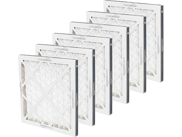 Amazon Basics 12x12x1 Air Filter 6 Pack, MERV 8