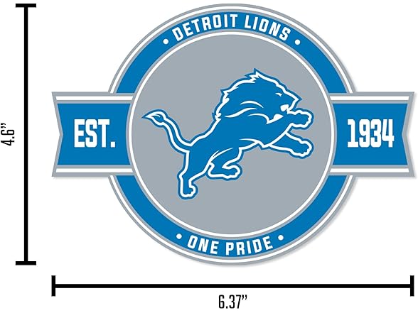 Detroit Lions Badge Magnet
