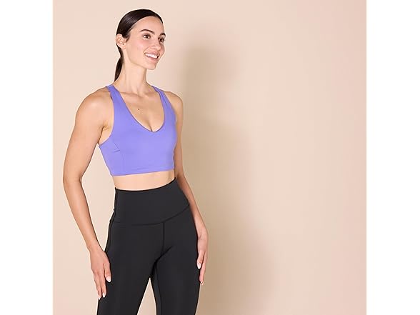Amazon Essentials Women Sculpt V-Neck Sports Bra