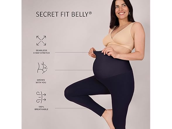 Motherhood Black/Char 2Pack Legging (S)