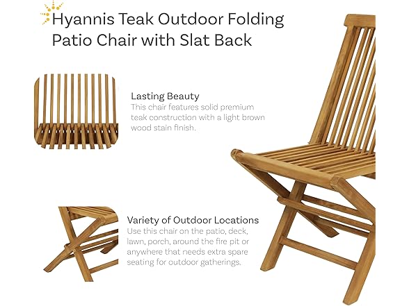 Sunnydaze Decor JVA-292 Hyannis Chair Lt Brown Light B