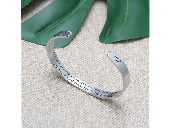 Joycuff You are Braver Encouragement Bracelet