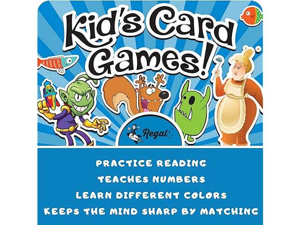 Regal Games Old Maid Card Games for Kids Ages 4 5 6 7 8+