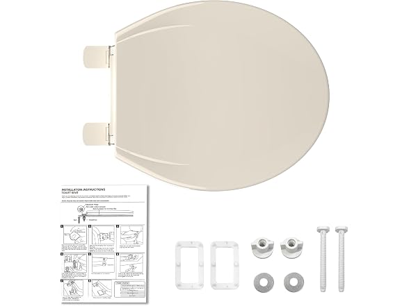 GarveeTech Round Toilet Seat with Built-in Toddler Seat