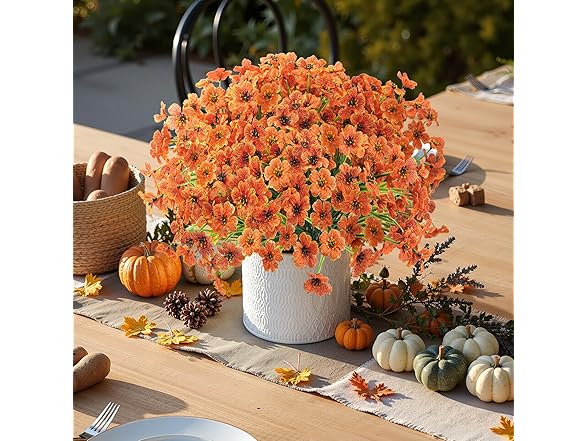 16 Bundles Artificial Fall Flower