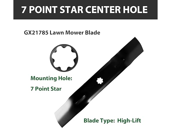 ZALANA 48" Lawn Mower Blades, 3-Pack