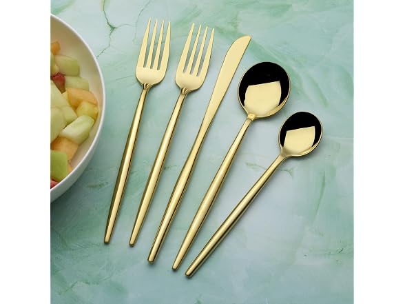 Towle Living Forged Shea Gold 20-Piece Flatware Set
