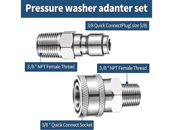 Selkie 3/8" Pressure Washer Quick