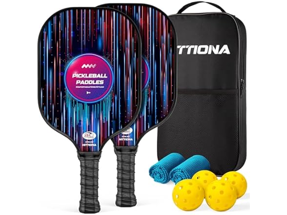 HITTIONA Pickleball Paddles Set