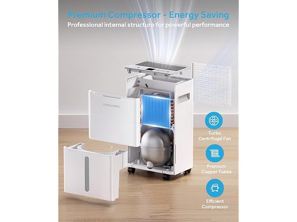 Dravonic 1500 Sq.Ft Dehumidifier