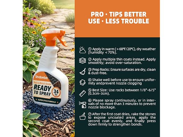 Shabebe Mulch & Rock Glue with Sprayer