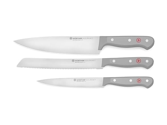 WUSTHOF Gourmet Grey 3-Pc Starter Set