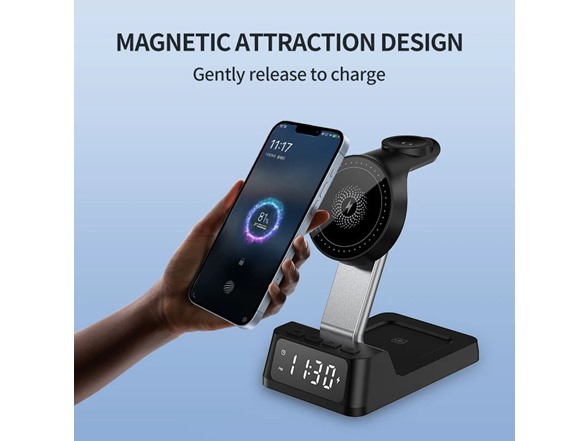 4in1 Wireless Charging Station w-Alarm