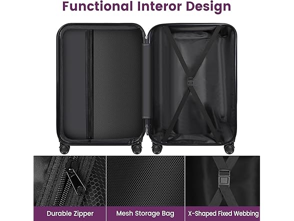 Axidou Carry On Luggage