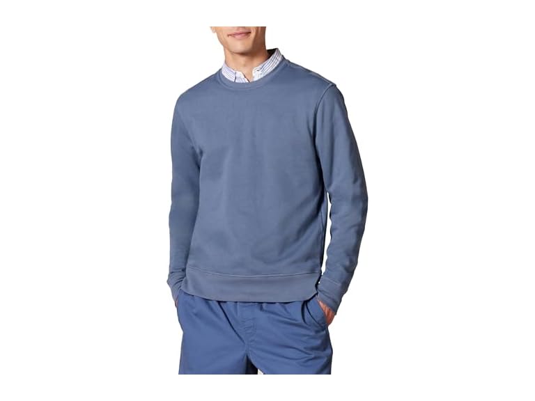 Amazon Essentials Mens Long Sleeve Lightweight Fleece French Terry Crewneck Sweatshirt