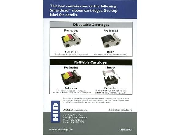 The Nekid Cow Fargo DTC1000 Ymcko Ribbon Cartridge