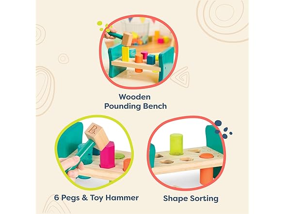 B. toys – Wooden Shape Sorter