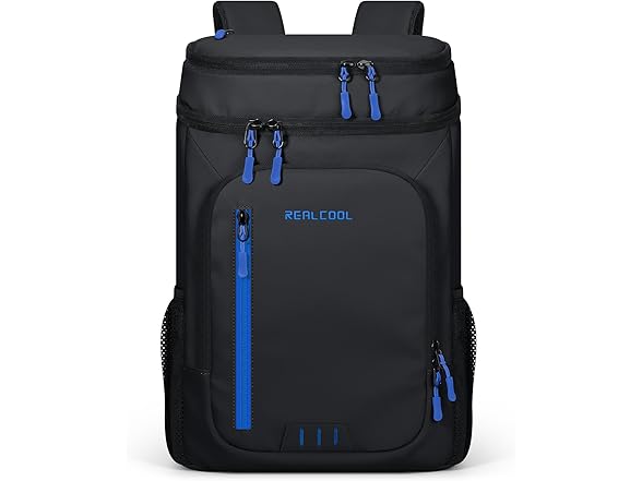 RealCool Insulated Cooler Backpack, 33 Can Bag