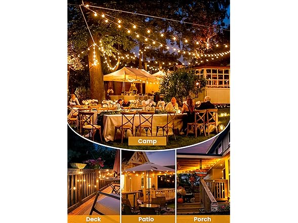 Brightown 58FT 26LED Solar String Lights