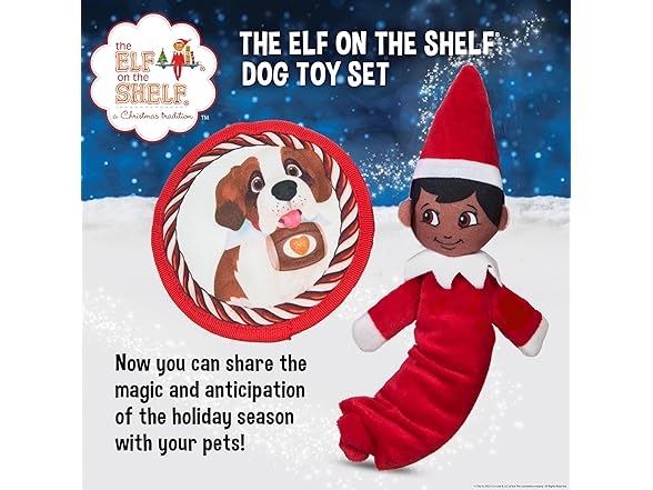 The Elf on the Shelf 2pc Dog Toy Set